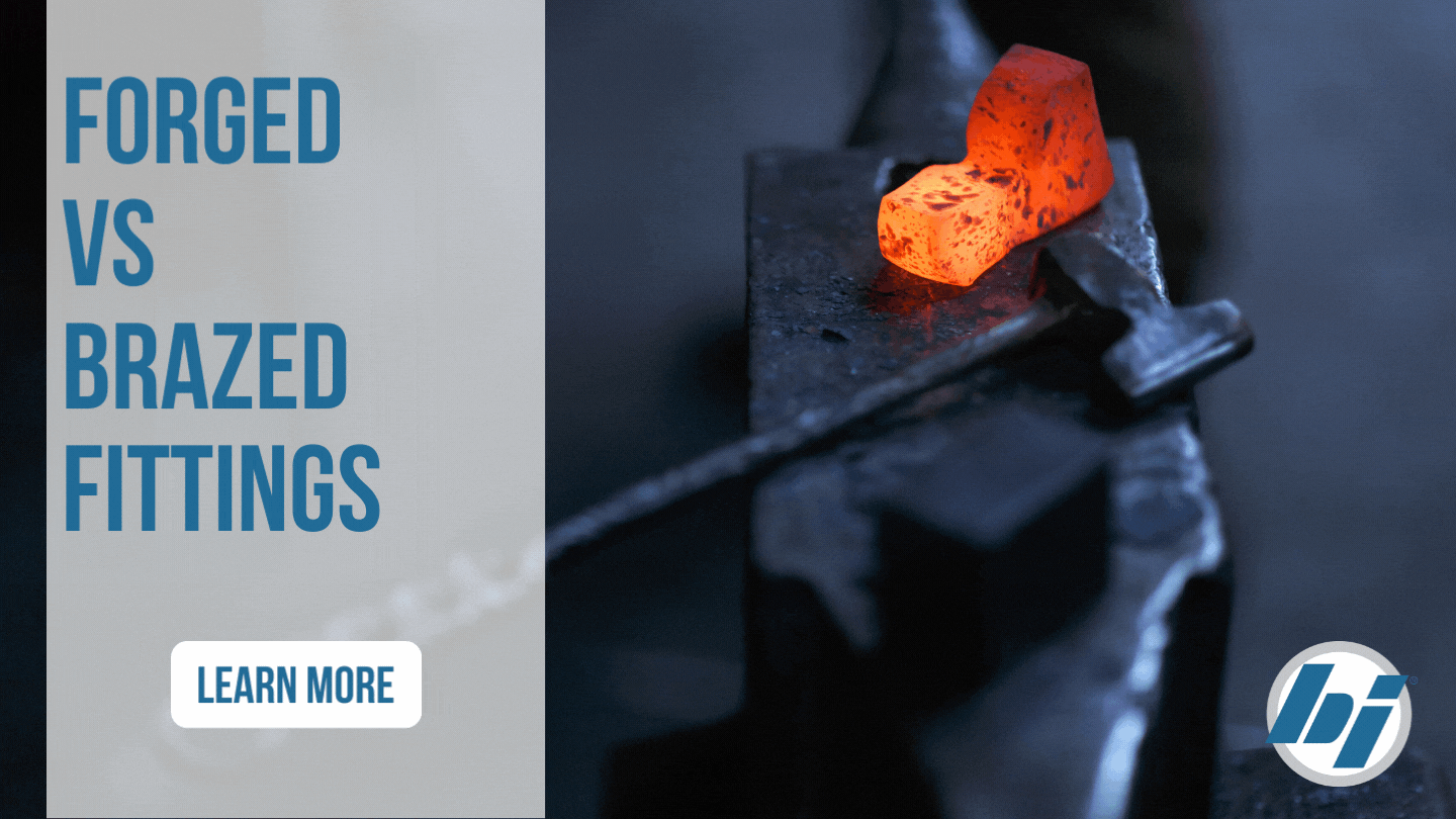 What is versus brazing in fittings?